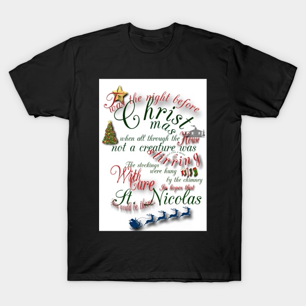 Twas the night before Christmas T-Shirt by PaulGi